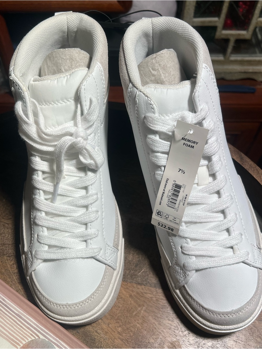 No Boundaries White High-Top Sneakers